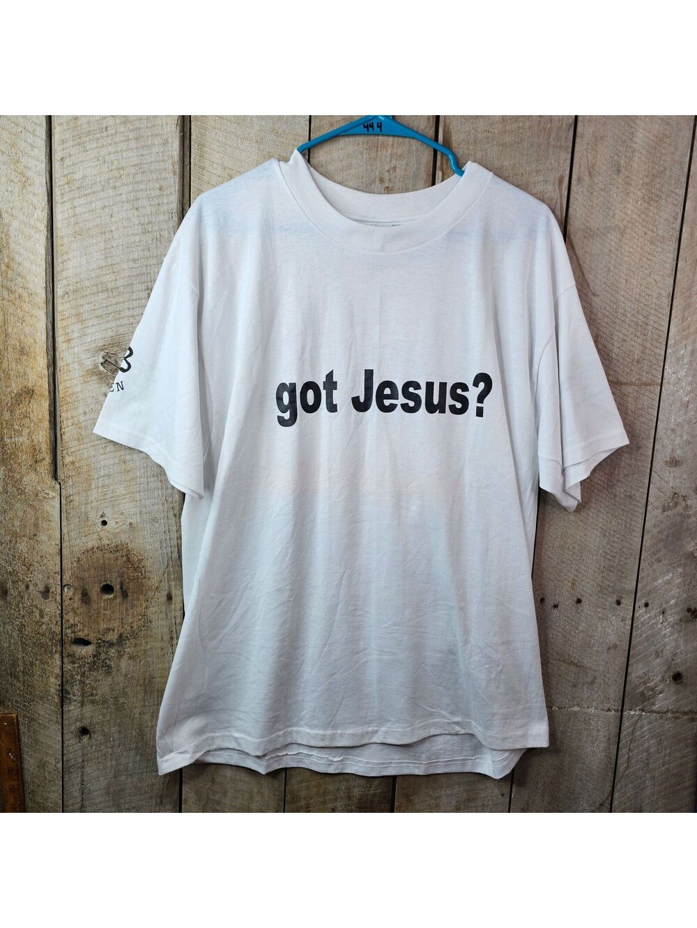 Vintage Got Jesus? Christian Religious T-Shirt Large Hanes 50/50 USA